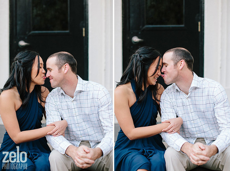 funny-nose-licking-engagement-photo