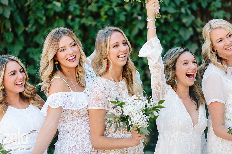 modern-bridesmaids-white-dresses-wedding-photos