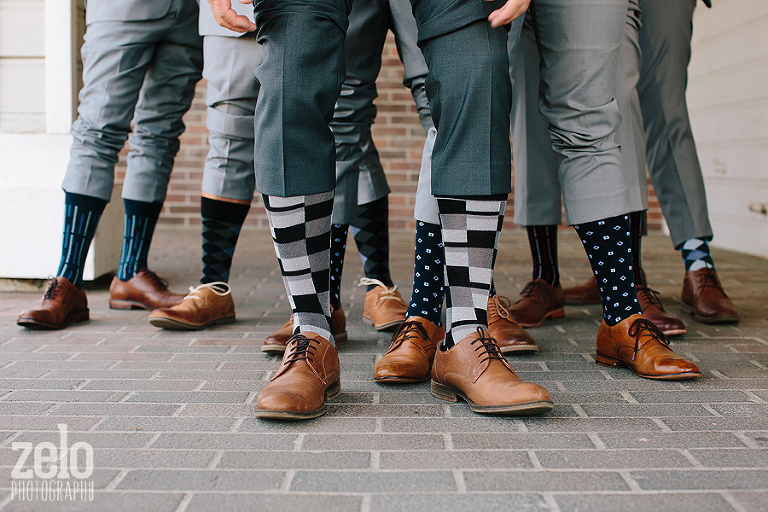 wedding-fun-socks-black-and-white-blue-color-pattern