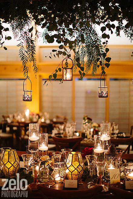 hanging-candle-light-wedding-reception-decor
