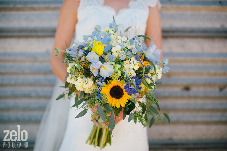 wedding-bouquet-sunflower-oregon