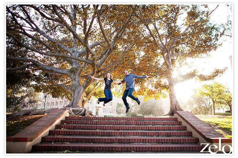 jumping-shot-ucla-engagement-photo