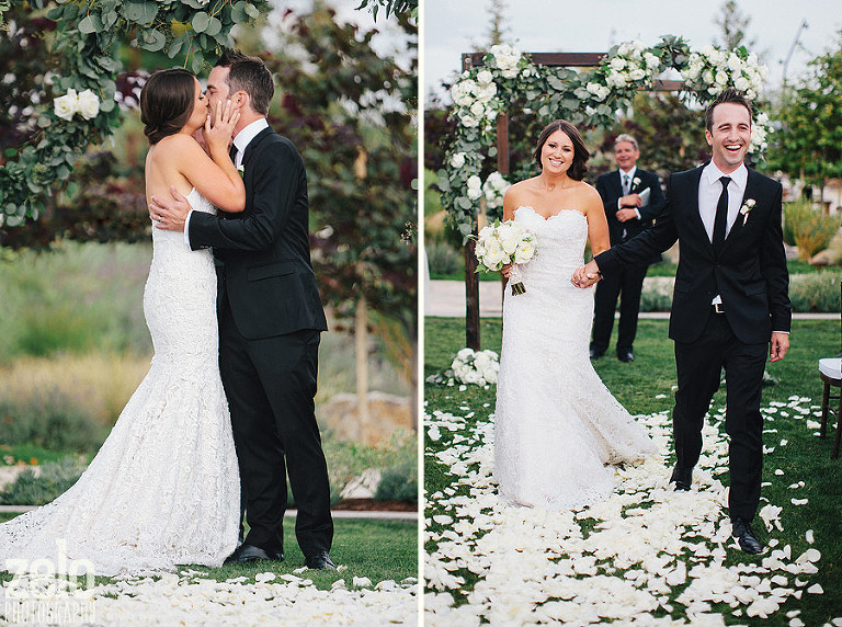 wedding-ceremony-kiss-happy-bride-and-groom